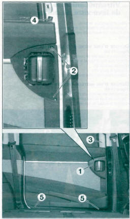 Dépose d'une garniture de porte arrière