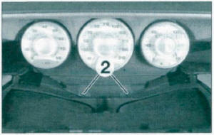 Dépose du combiné d'instruments