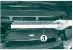 Remplacement du filtre à air d'habitacle